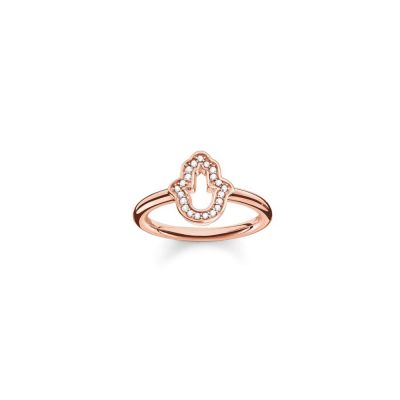 Thomas Sabo TR2076-416-14 Ring Damen Fatimas Hand Rosé Vergoldet