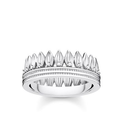 Thomas Sabo TR2282-051-14 Ring Damen Krone Blätter Silber