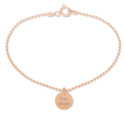 Beka & Bell 5002R Armband Damen Trauzeugin Silber Rosé Vergoldet Gr. M