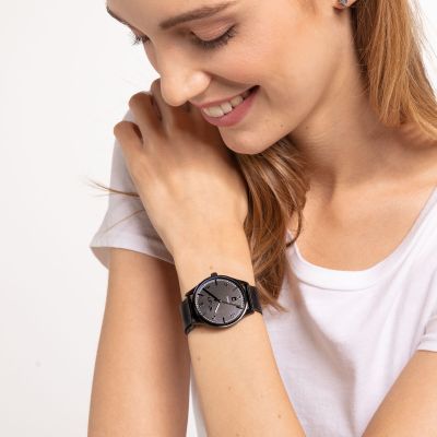 Thomas Sabo WA0362-202-203 Damen-Uhr Code TS Klein Analog Quarz Schwarz