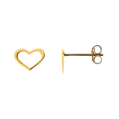 Xenox Ohrstecker Ohrringe Damen Offenes Herz 585 Gelbgold XG14K4011GN