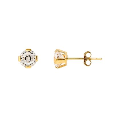 Xenox XG14K4076G Ohrstecker Ohrringe Fine Zirkonia Ø 5 mm Gelbgold 585/-