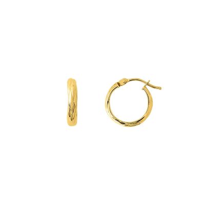 Xenox Ohrringe Damen Fine Basic Creolen 585er Gelbgold XG14K6021G