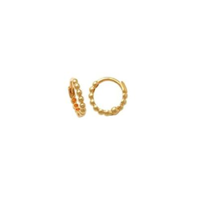 Xenox Creolen Ohrringe Damen Fine Bubble 585er Gelbgold XG14K6039G