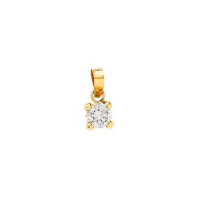 Xenox Anhänger Damen Fine Zirkonia 585er Gelbgold XG14K0029G