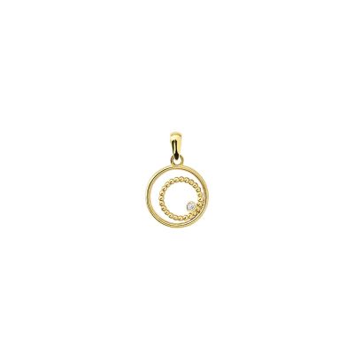 Xenox XG9K0140G Anhänger Damen Kreise mit Zirkonia 9K Gelbgold Ø 12 mm