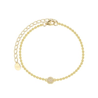 Xenox Armband Damen Poppy Glitz Zirkonia Silber Vergoldet XS10011G