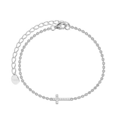 Xenox Armband Damen Kreuz Mit Zirkonia 925 Sterlingsilber XS10045