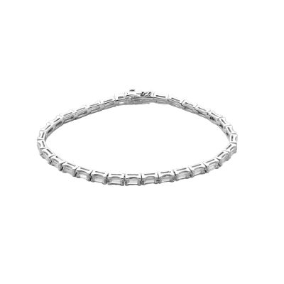 Xenox Tennisarmband Damen Krappe Zirkonia Silber 18,5 cm XS2045/L
