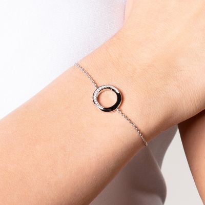 Xenox Armband Damen Classic Circle Zirkonia Sterlingsilber XS2128