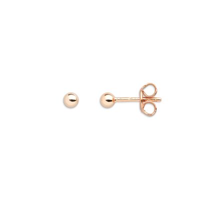 Xenox XS3508RN Ohrringe Ohrstecker Modern Classic Silber Rosé Vergoldet Ø 3 mm