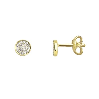 Xenox Ohrstecker Damen Ear Candy Zirkonia Silber Vergoldet XS3739GN