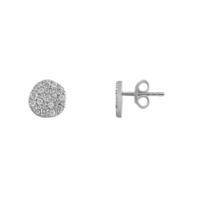 Xenox Ohrstecker Damen Classic Circle Zirkonia Sterlingsilber XS6094