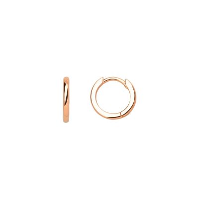 Xenox Creolen Damen Klassik Sterlingsilber Rosévergoldet 13 cm XS8660R