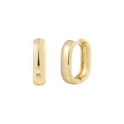 Xenox Creolen Damen Link Mini Silber 18k Vergoldet XS91550G