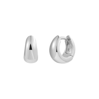 Xenox Creolen Ohrringe Damen Dome Mini Sterlingsilber XS10370