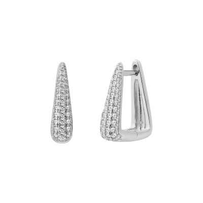Xenox Creolen Ohrringe Damen Trilogy Zirkonia Sterlingsilber XS91841