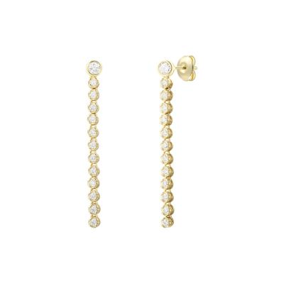 Xenox Ohrringe Damen Venice Zirkonia Silber 18k Vergoldet XS91964G