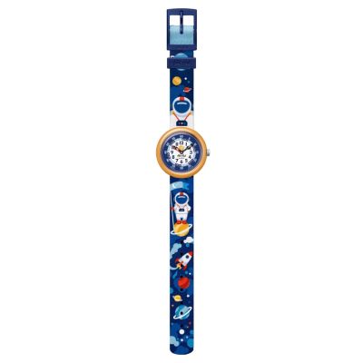 Flik Flak FBNP216 Jungen-Uhr Astrodreams Analog Quarz Textil-Band Ø 31,85 mm