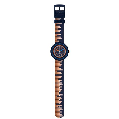 Flik Flak Jungen-Uhr Soundscape Analog Quarz Textil-Band FPSP078