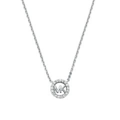 Michael Kors Halskette mit Pav&eacute;-Anh&auml;nger Zirkonia Silber MKC1726CZ040
